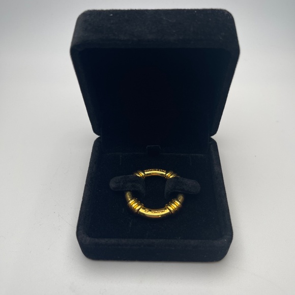 Hermes Bouée Goldtone Scarf Ring - Preowned - Picture 6 of 6